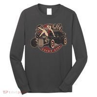 Pin Up Lucky Girl Classic Hot Rod Rockabilly Long Sleeve Shirt thumb 0