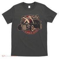Pin Up Lucky Girl Classic Hot Rod Rockabilly T-Shirt thumb 0