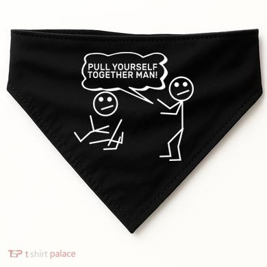 Pull Yourself Together Man USA-Made Doggie Bandana
