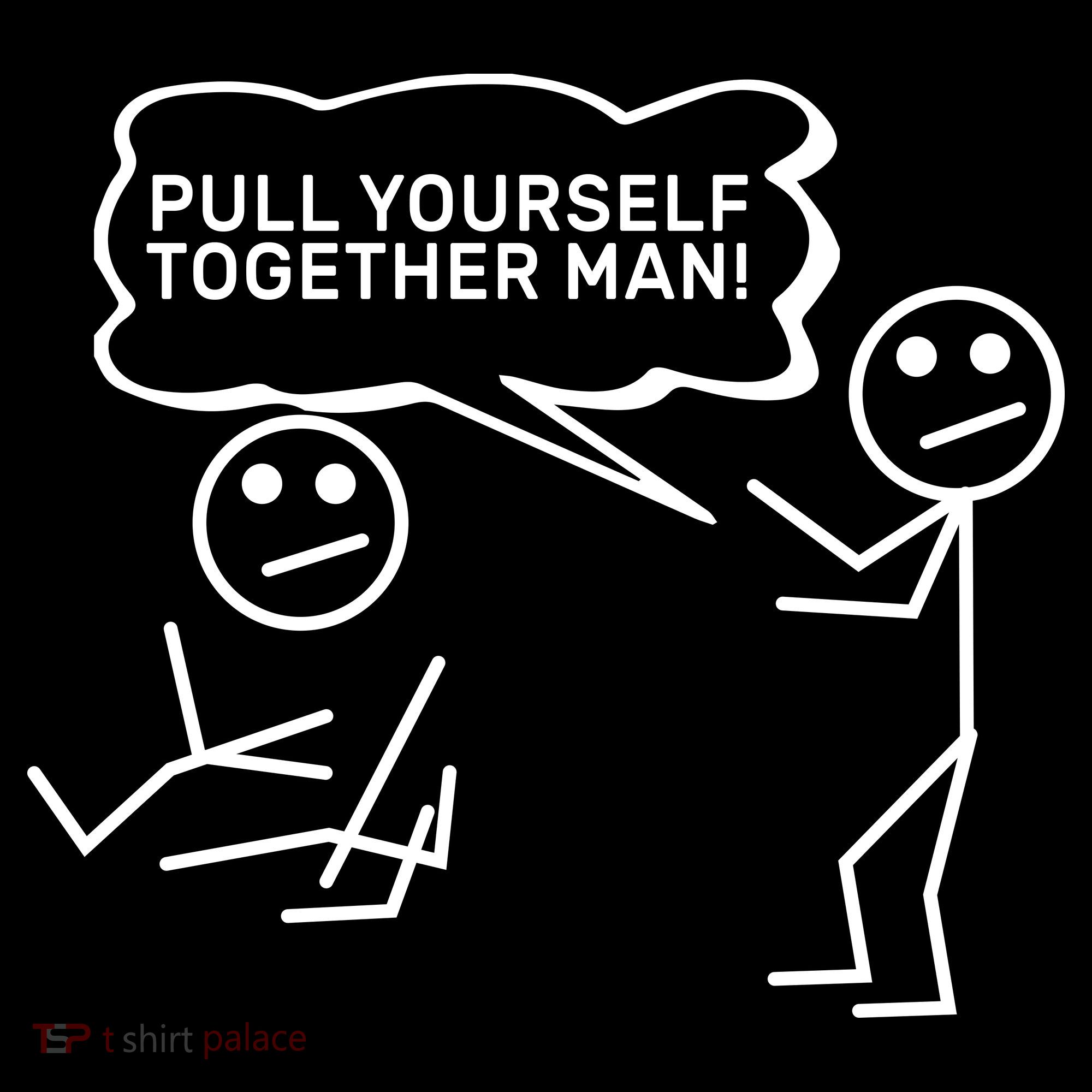 Pull Yourself Together Man USA-Made Doggie Bandana