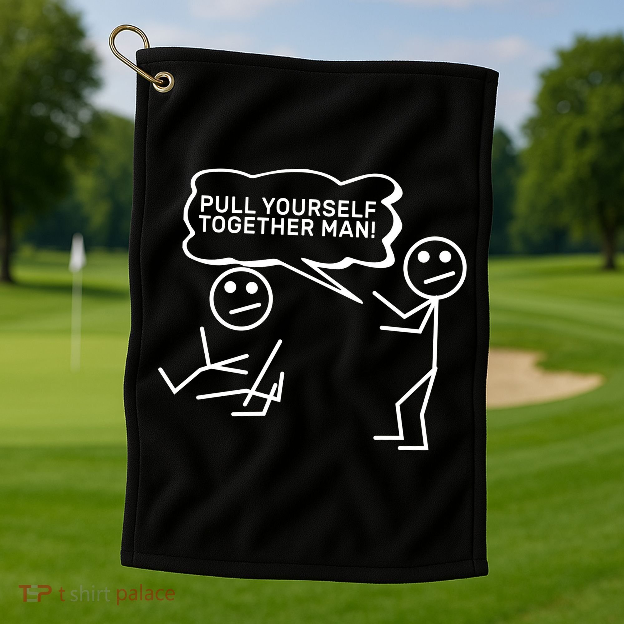 Pull Yourself Together Man Golf Towel