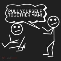 Pull Yourself Together Man Golf Towel thumb 3