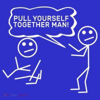 Pull Yourself Together Man Button thumb 1