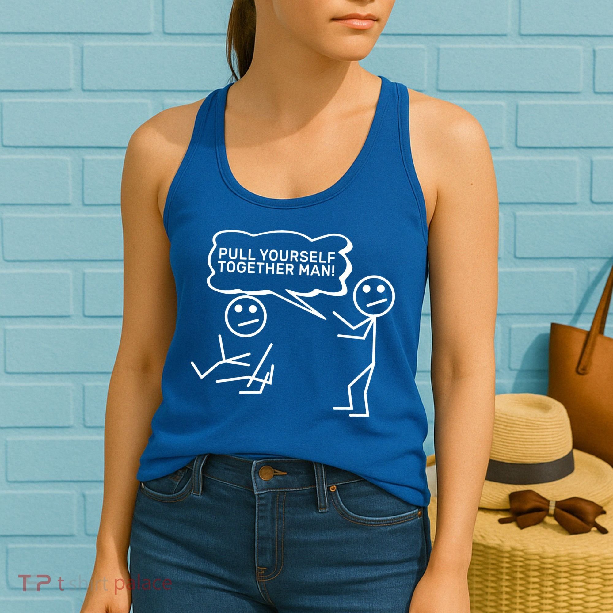 Pull Yourself Together Man Women's Tank Top