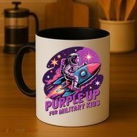 Purple Up Military Astronaut Rocket Space Military Coffee Mug thumb 4