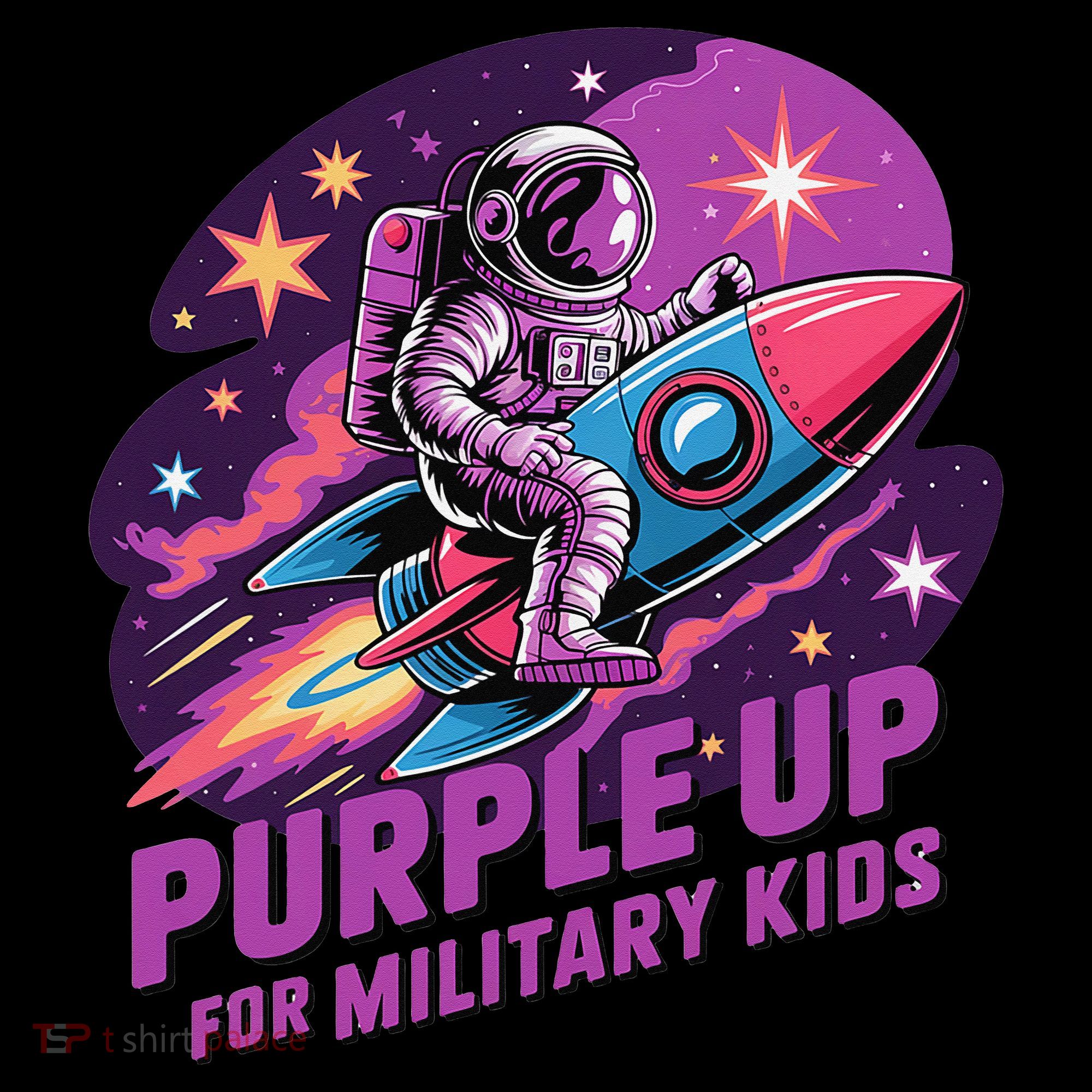 Purple Up Military Astronaut Rocket Space Military Coffee Mug