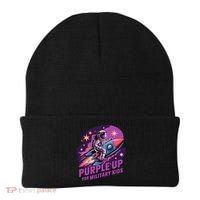 Purple Up Military Astronaut Rocket Space Military Beanie thumb 0
