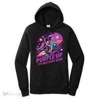 Purple Up Military Astronaut Rocket Space Military Women's Hoodie thumb 0