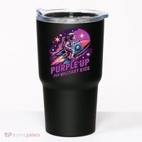 Purple Up Military Astronaut Rocket Space Military Tumbler thumb 0
