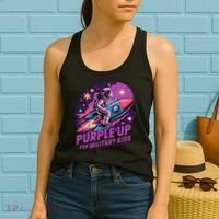 Purple Up Military Astronaut Rocket Space Military Women's Tank Top thumb 2