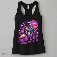 Purple Up Military Astronaut Rocket Space Military Women's Tank Top thumb 3