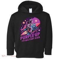 Purple Up Military Astronaut Rocket Space Military Toddler Hoodie thumb 0