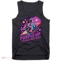 Purple Up Military Astronaut Rocket Space Military Tank Top thumb 0
