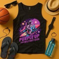 Purple Up Military Astronaut Rocket Space Military Tank Top thumb 4