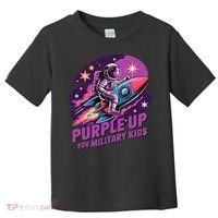 Purple Up Military Astronaut Rocket Space Military Toddler T-Shirt thumb 0