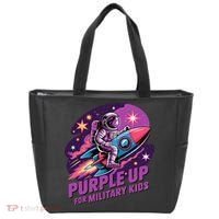 Purple Up Military Astronaut Rocket Space Military Tote Bag thumb 0