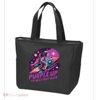Purple Up Military Astronaut Rocket Space Military Tote Bag thumb 3
