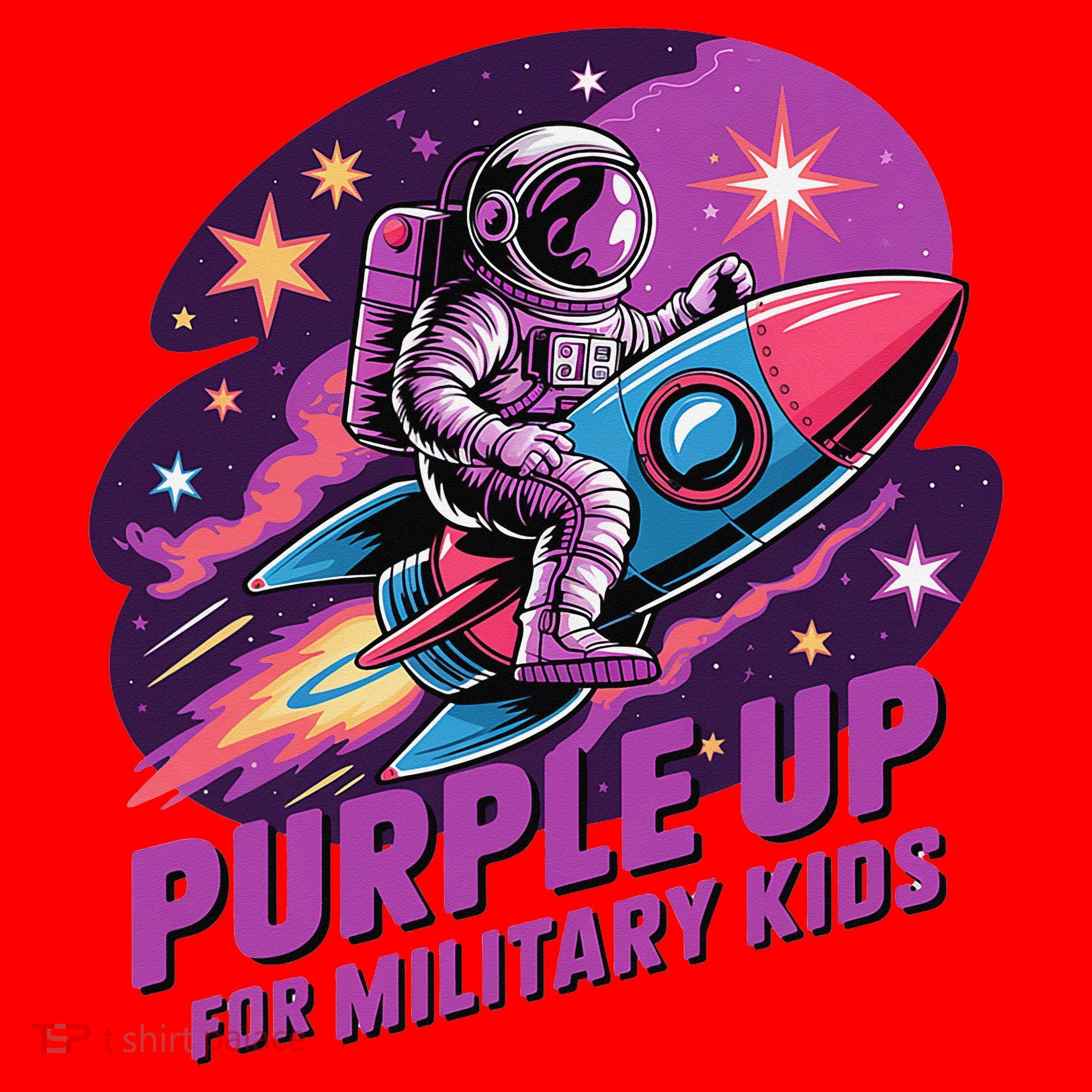 Purple Up Military Astronaut Rocket Space Military Santa Hat