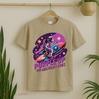 Purple Up Military Astronaut Rocket Space Military T-Shirt thumb 2