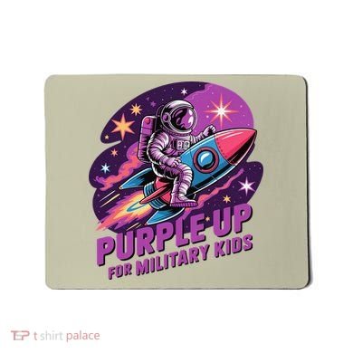 Purple Up Military Astronaut Rocket Space Military Mousepad