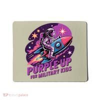 Purple Up Military Astronaut Rocket Space Military Mousepad thumb 0