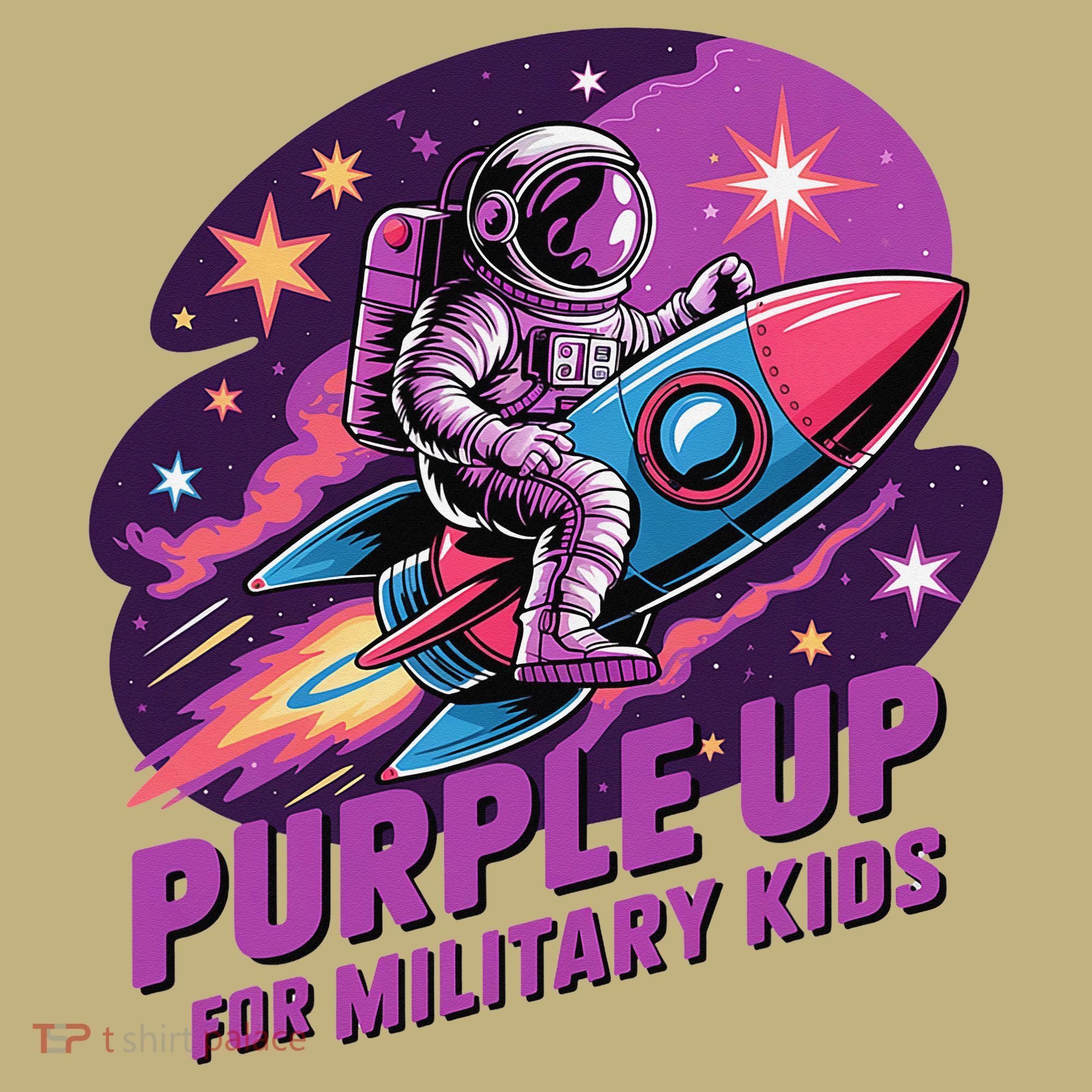 Purple Up Military Astronaut Rocket Space Military Mousepad