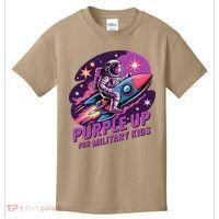 Purple Up Military Astronaut Rocket Space Military Kids T-Shirt thumb 0