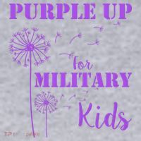 Purple Up Military Child Women's Racerback Cropped Tank thumb 2