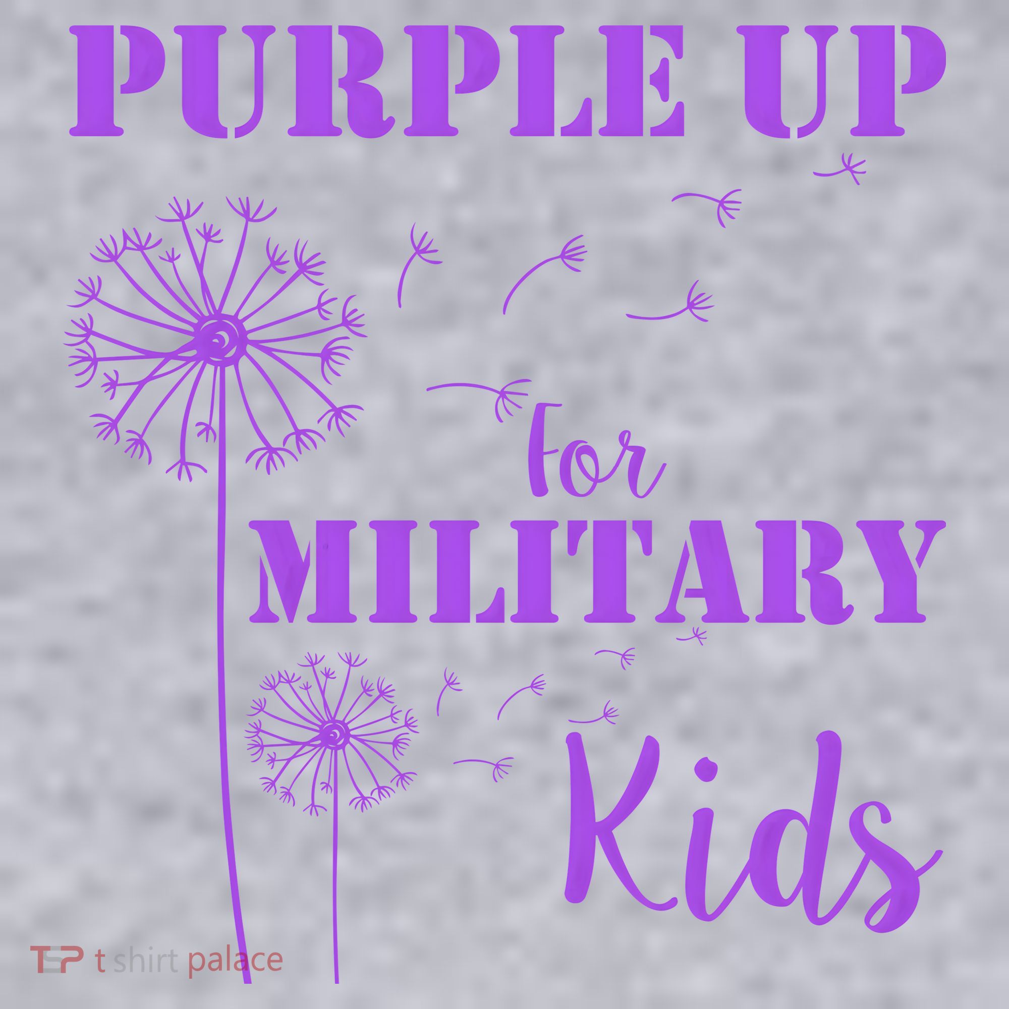 Purple Up Military Child Women's Racerback Cropped Tank