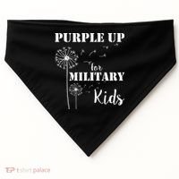 Purple Up Military Child USA-Made Doggie Bandana thumb 0