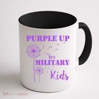 Purple Up Military Child Coffee Mug thumb 1