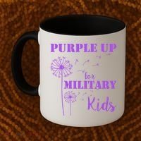 Purple Up Military Child Coffee Mug thumb 2