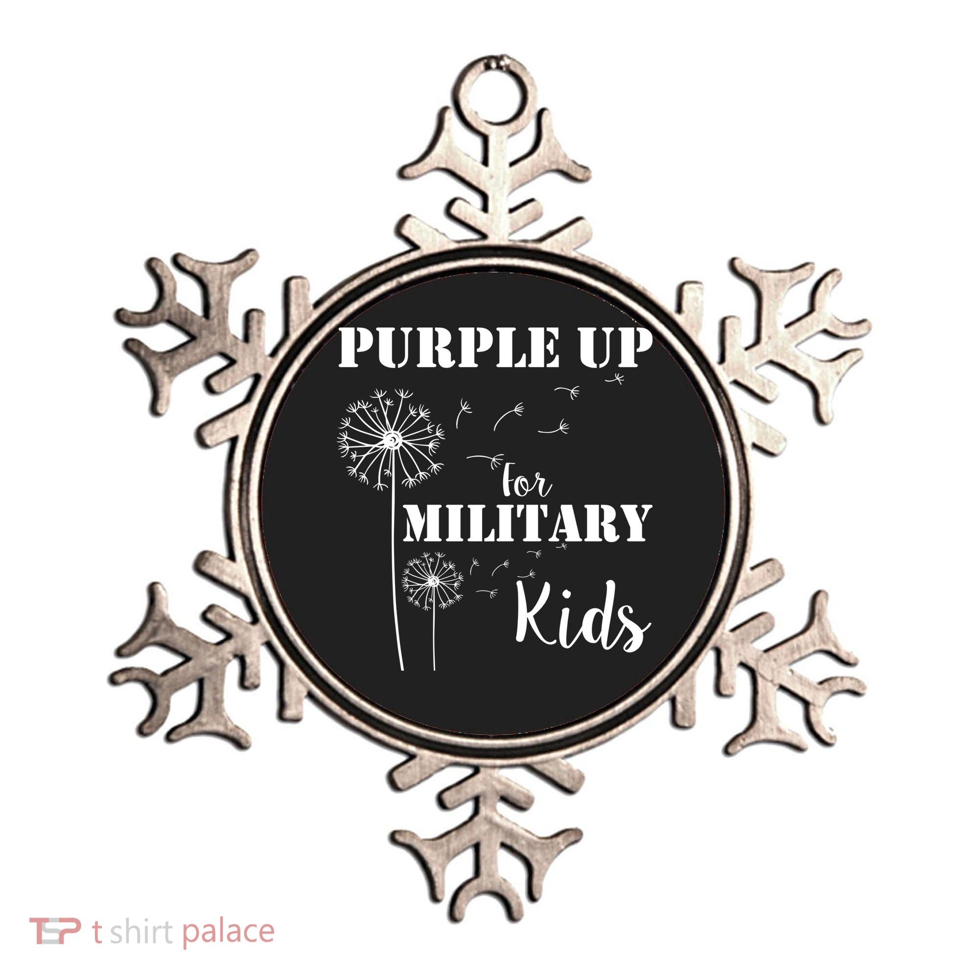 Purple Up Military Child Ornament