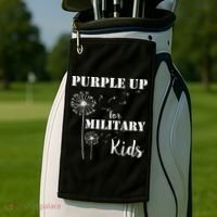 Purple Up Military Child Golf Towel thumb 2