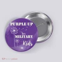 Purple Up Military Child Button thumb 0