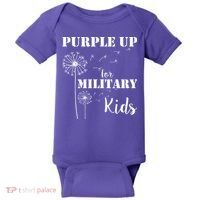 Purple Up Military Child Baby Bodysuit thumb 0