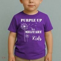 Purple Up Military Child Toddler T-Shirt thumb 2