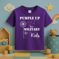 Purple Up Military Child Toddler T-Shirt thumb 3