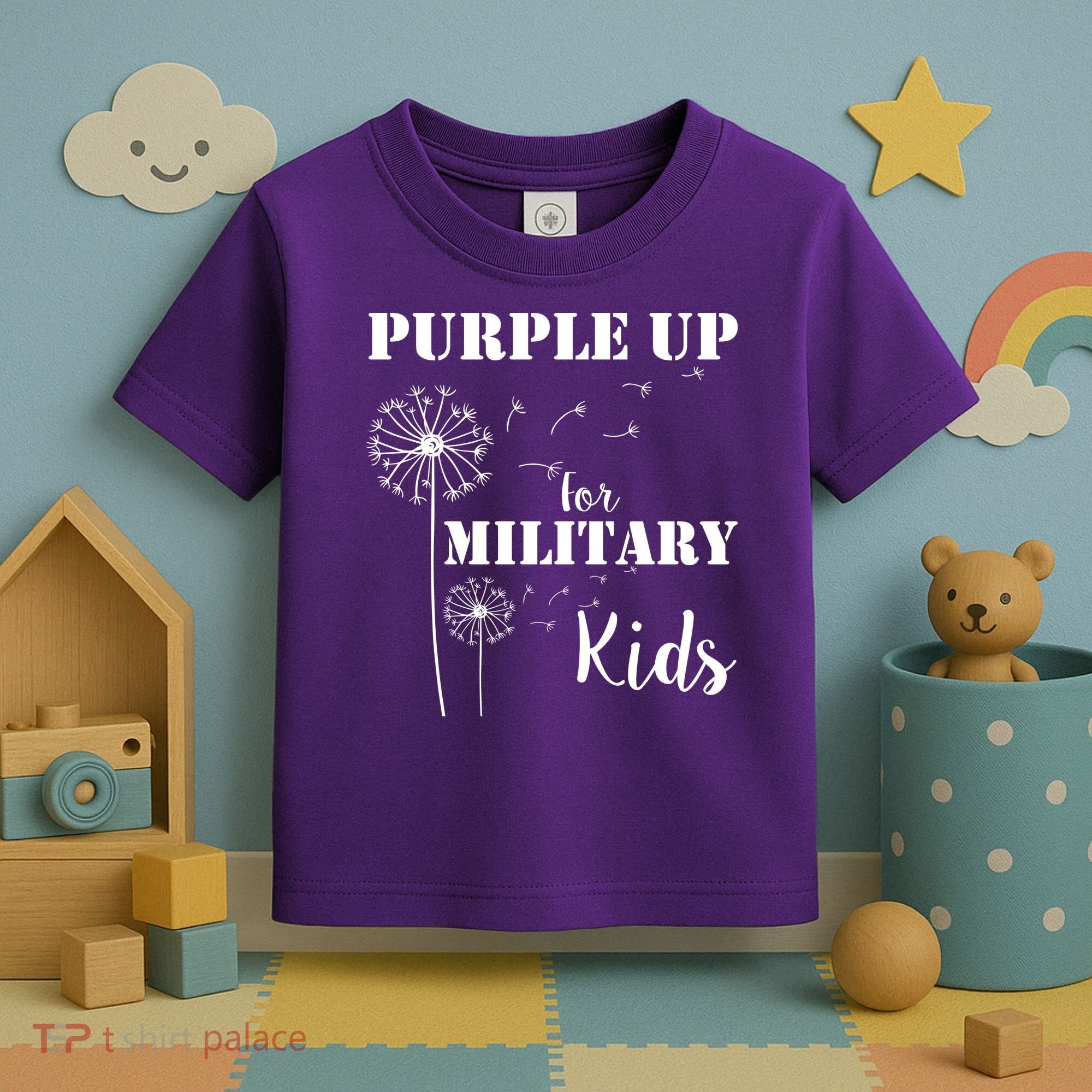 Purple Up Military Child Toddler T-Shirt