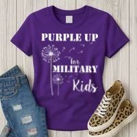 Purple Up Military Child Women's T-Shirt thumb 3