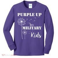 Purple Up Military Child Kids Long Sleeve Shirt thumb 0