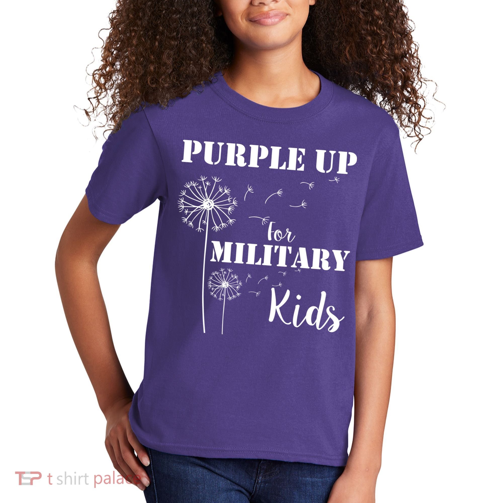 Purple Up Military Child Kids T-Shirt