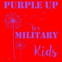 Purple Up Military Child Santa Hat thumb 1