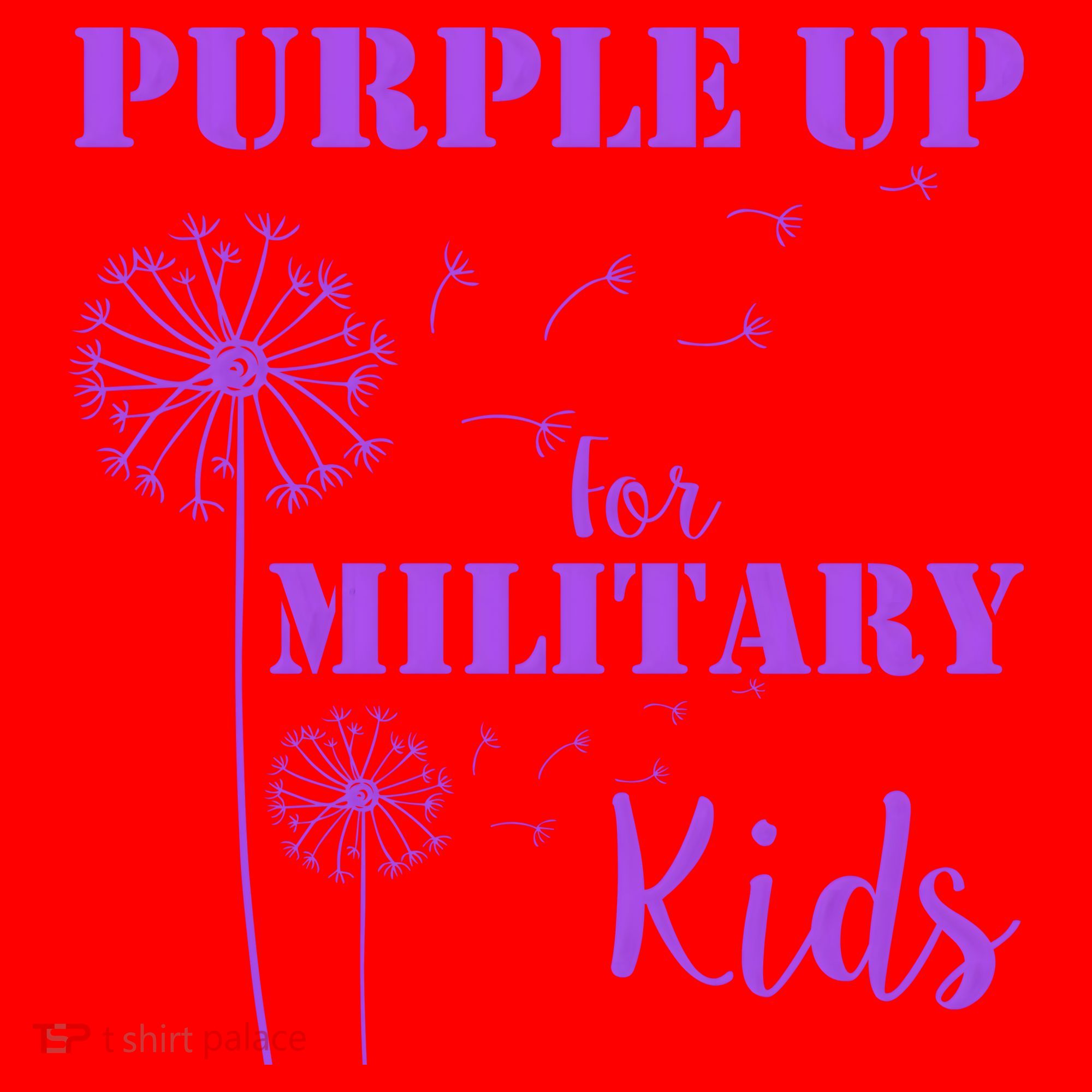 Purple Up Military Child Santa Hat