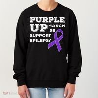 Purple UP March 26 Support Epilepsy Awareness Day Women's Sweatshirt thumb 0