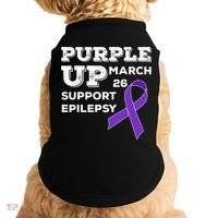 Purple UP March 26 Support Epilepsy Awareness Day Doggie Tank thumb 0