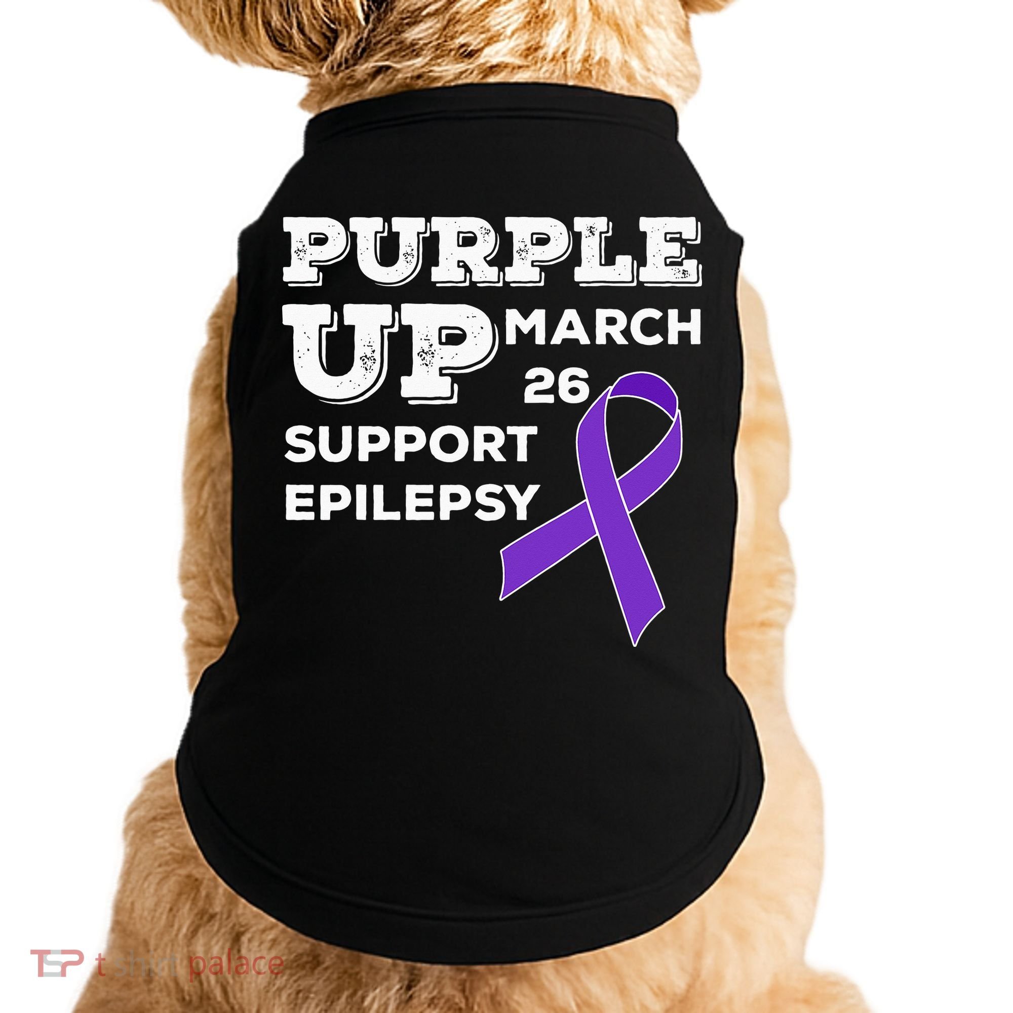 Purple UP March 26 Support Epilepsy Awareness Day Doggie Tank