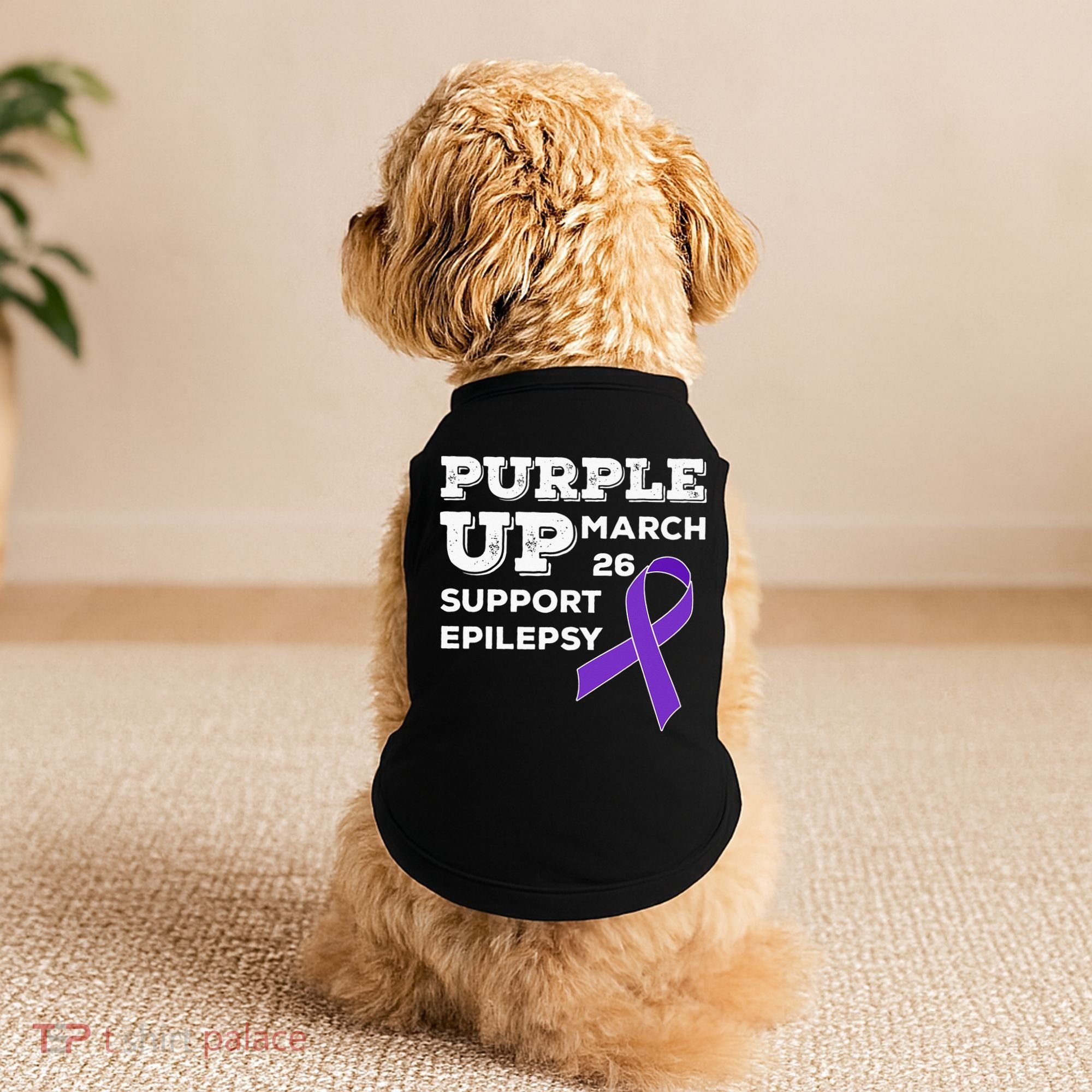 Purple UP March 26 Support Epilepsy Awareness Day Doggie Tank