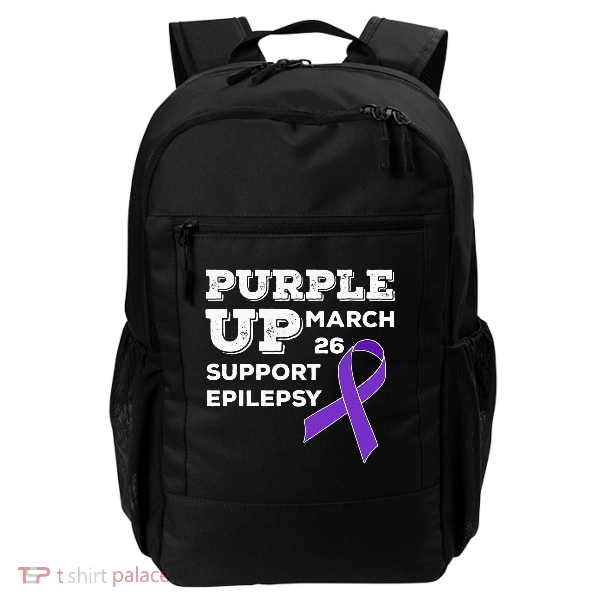 Purple UP March 26 Support Epilepsy Awareness Day Backpack