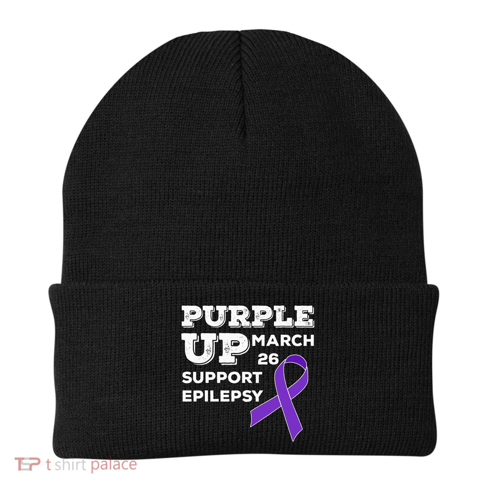 Purple UP March 26 Support Epilepsy Awareness Day Beanie